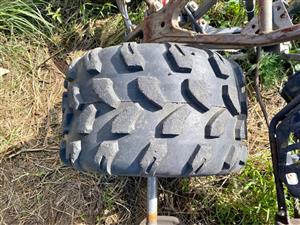Tyres 18 x9.5 - 8. Meyerton bike scrapyard new and secondhand spares and accessories.