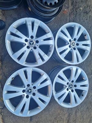 Mercedes Benz mags size 17  used with few scratches