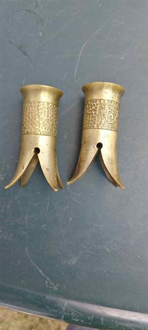 Antique  brasscandle holders