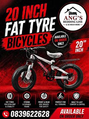 20 inch fat tyre bicycles for sale  Only available on order Contact for price
