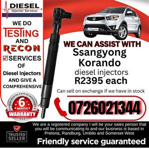 Ssangyong Korando diesel injectors for sale