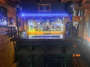 Sleepertop Bar/Pub with Jack Daniel's Marmabilia.