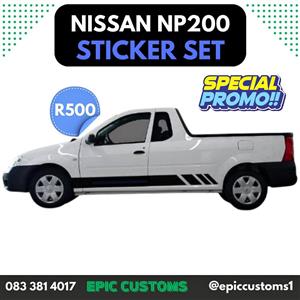 Nissan NP200 Sticker set. SPECIAL THIS WEEK.
