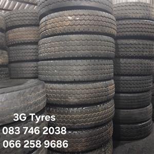 Second hand 315/80R22.5 Retread Tyres
