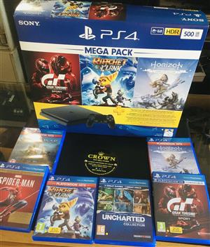 SONY PS4 Mega Bundle with Accessories and Box