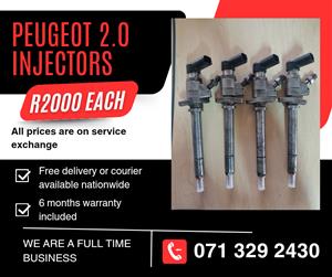 PEUGEOT 2.0 INJECTORS FOR SALE WITH WARRANTY INCLUDED 