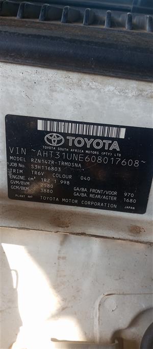 TOYOTA HILUX 1RZ BUKKIE LONG BASE FOR SELL