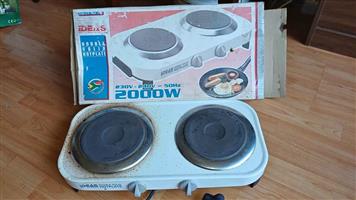 Double Solid Electric Hotplate