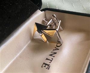 Men’s Gold and Silver Dante Cufflinks