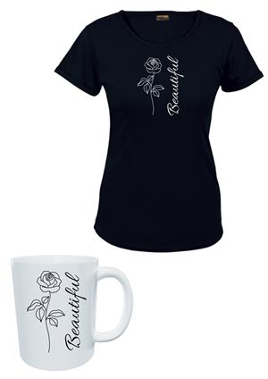 Ladies T shirt & Mug Set