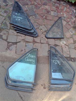 VW Mk1 Citigolf Quarter Glass Front and Back