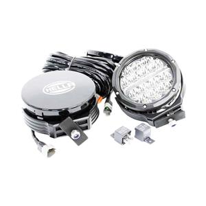 Hella ValueFit Supernova 6" LED Auxiliary Spot Light ECE Approved (2 Spotlights with wiring Harness)