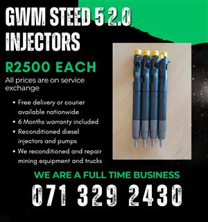 GWM STEED 5 2.0 INJECTORS FOR SALE WITH WARRANTY 