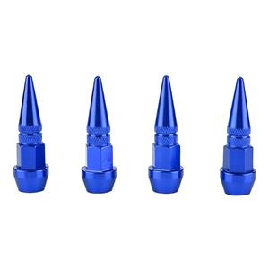 Aluminium Tire Valve Stem Cap Spike Blue