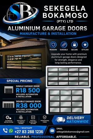 Aluminum Garage doors installation 