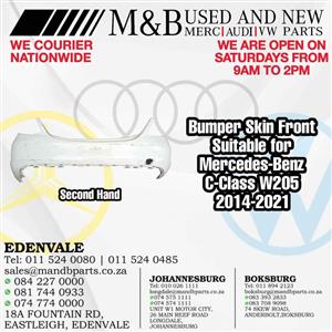Bumper Skin Front (Second Hand) Suitable for Mercedes-Benz C-Class W