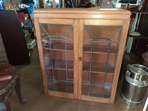 Leaded-glass cupboard, bookcase or display case