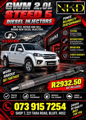 GWM 2.0L STEED 5 Diesel Injectors 