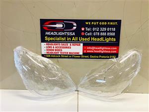Mercedes Benz W219 left and right side headlight replacement lens (2005)