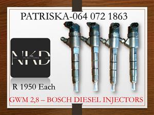GWM 2,8 DIESEL INJECTORS FOR SALE