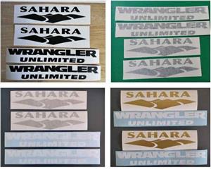 Jeep Wrangler Sahara side stickers decals