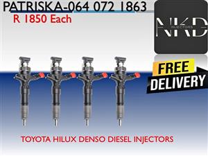 TOYOTA HILUX DENSO DIESEL INJECTORS FOR SALE