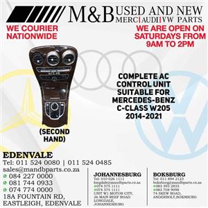 Complete AC Control Unit (Second Hand) Suitable for Mercedes-Benz C-Class W