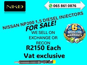 NISSAN NP200 DIESEL INJECTORS FOR SALE WITH WARRANTY POLOKWANE