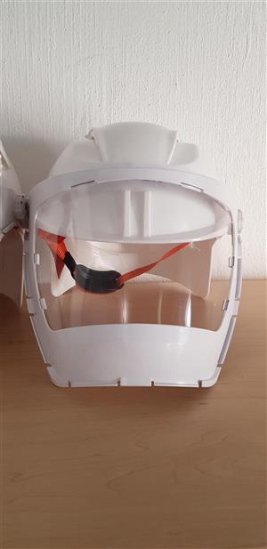 Compliant Hard Hat with Adjustable Face Shield