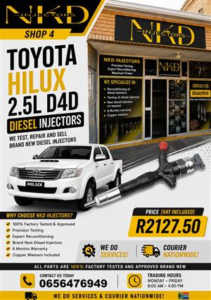 TOYOTA_HILUX_D4D_DIESEL_INJECTORS_NKD_REFURBISHMENT_KZN