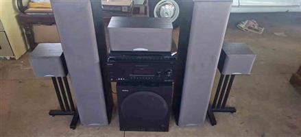 Complete.. Sony 5.1 home theatre system..
