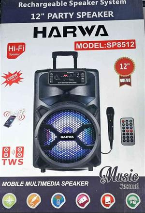 12" Bluetooth Trolley Speaker with mic and remote, New with 1 year warranty and FREE DELIVERY