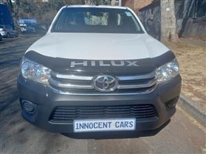 2018 TOYOTA HILUX 2.4 GD6 DIESEL ENGINE, MANUAL SINGLE CAB, WHITE COLOR, MILEAGE 