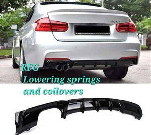 Bmw F30 msport gloss black diffuser