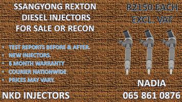 DIESEL INJECTORS FOR SALE FOR SSANGYONG REXTON