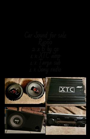 Car sound for sale