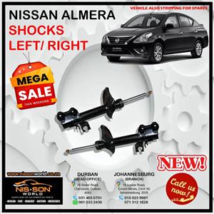 NISSAN ALMERA SHOCKS L/R