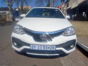 2019 Toyota Etios Sedan 1.5 Sprint Petrol, Manual, White, 95000km 