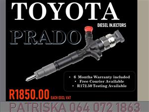 Toyota Prado diesel injectors for sale on same day services