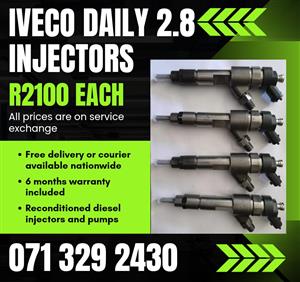 IVECO DAILY 2.8 INJECTORS FOR SALE WITH WARRANTY 