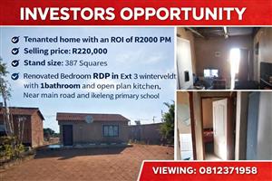 INVESTMENT PROPERTY FOR SALE WITH A TENANT ALREADY