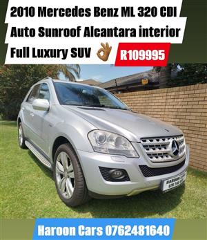 2010 Mercedes Benz ML 320 Auto Sunroof 