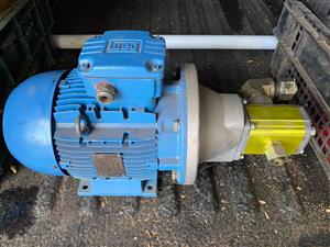 Hydraulic Pump with 3 Phase AC motor for sale.