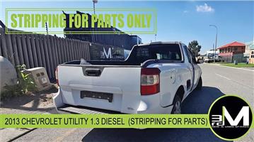 2013 CHEVROLET UTILITY 1.3 DIESEL (STRIPPING FOR PARTS)