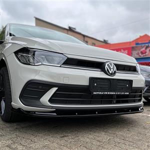 VW Polo 9 3piece Gloss Black Front Lip
