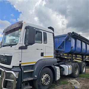 2016 MAN TGS 27-440 with 2008 Top Trailer or Henred Fruehauf with Mechanical Suspension