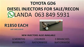 TOYOTA GD6 NEW AND RECON DIESEL INJECTORS 