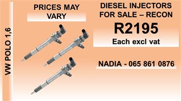 VW POLO 1.6 DIESEL INJECTORS FOR SALE NATIONWIDE