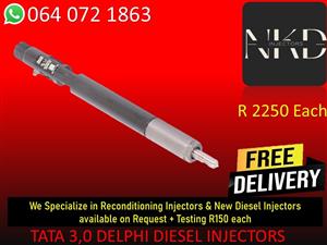 DIESEL INJECTORS FOR TATA 3,0 DELPHI DIESEL INJECTORS FOR SALE