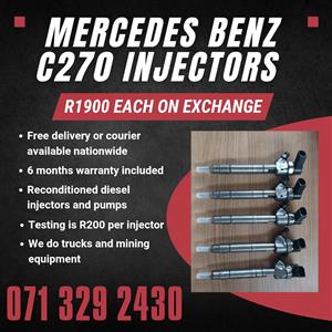 MERCEDES BENZ C270 INJECTORS FOR SALE WITH WARRANTY INCLUDED 